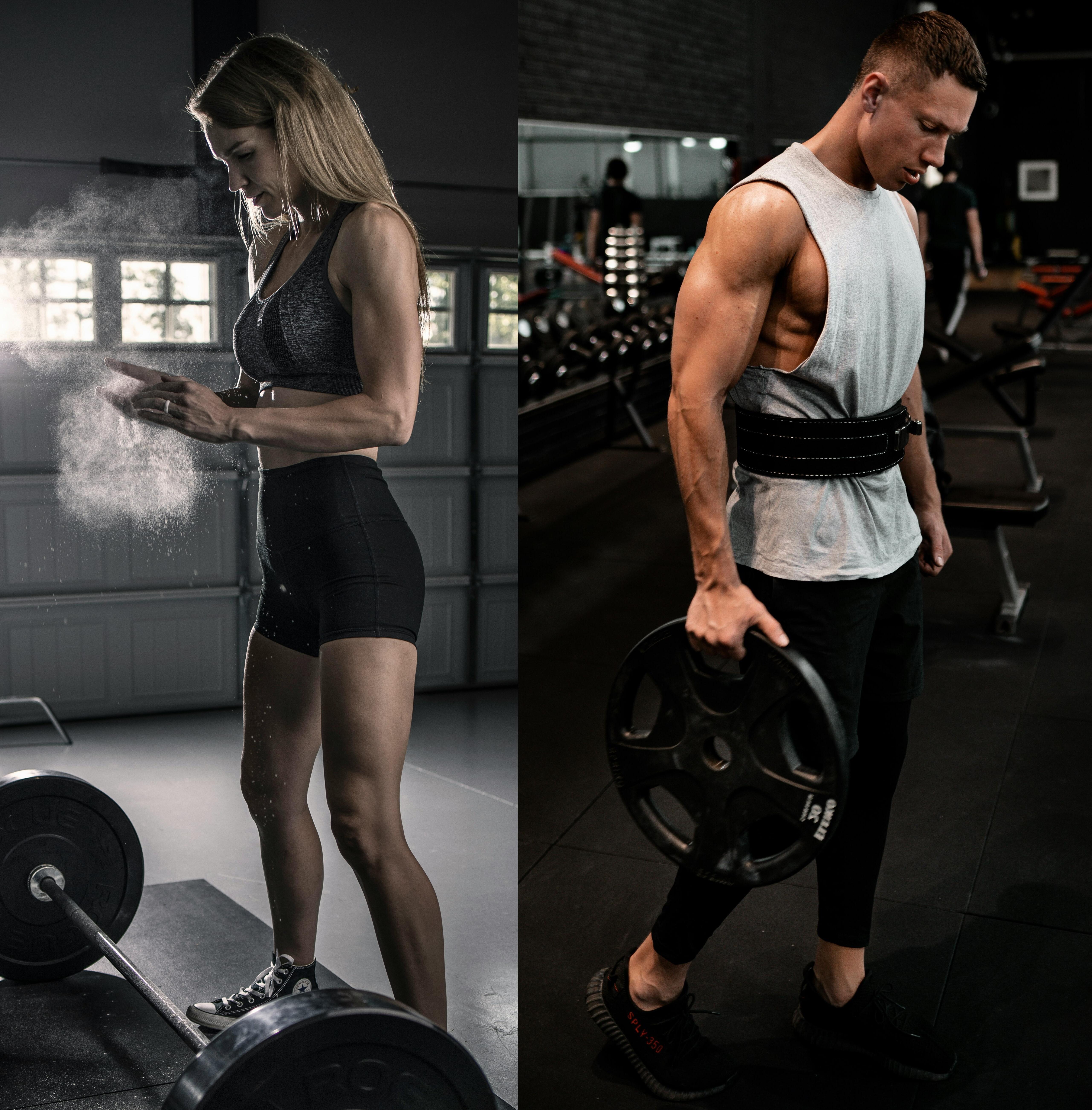 man and woman looking to progress their fitness